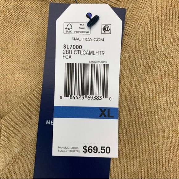 Nautica Mens Navtech V-Neck Sweater Size XL - Picture 10 of 10